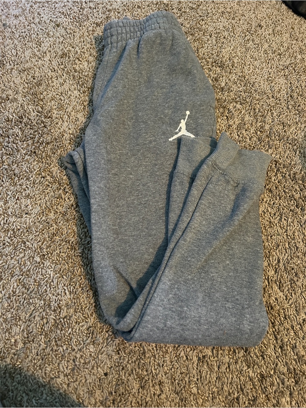 Jordan Gray Sweatpants with cuffs
